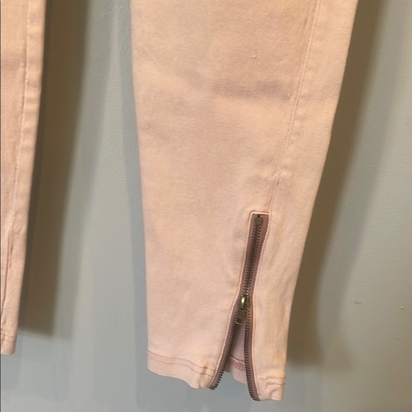 Pink Moto Style Pants with Zipper Details - Picture 3 of 6